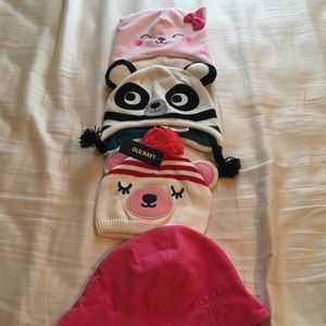 EUC bundle hats cold/ summer-6-12 months